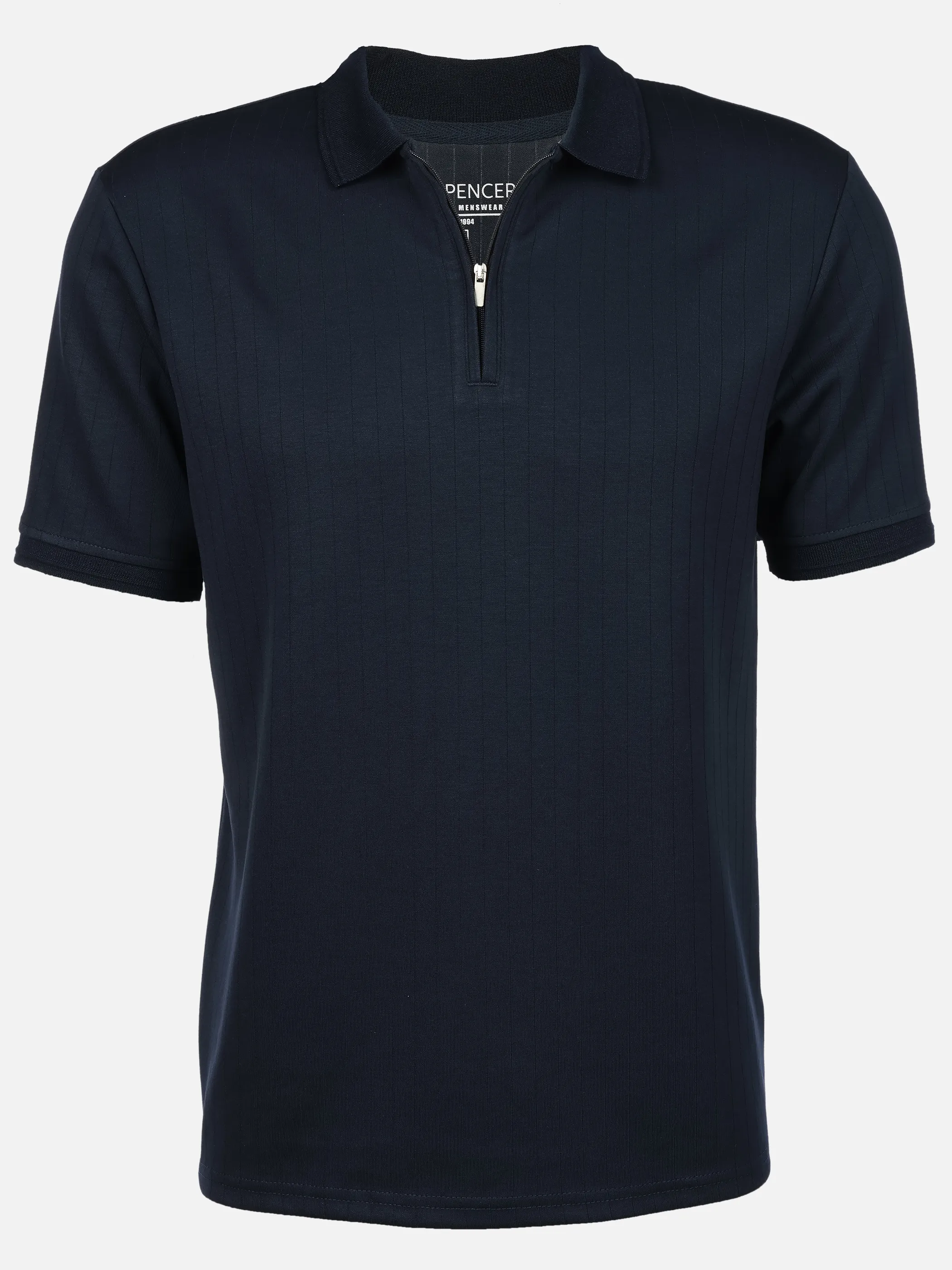 Jim Spencer He. Poloshirt 1/2 Arm drop needle Blau 928820 NAVY 1